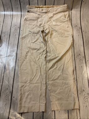 Tommy Bahama Men's 32x32 Light Beige Chino Pants silk